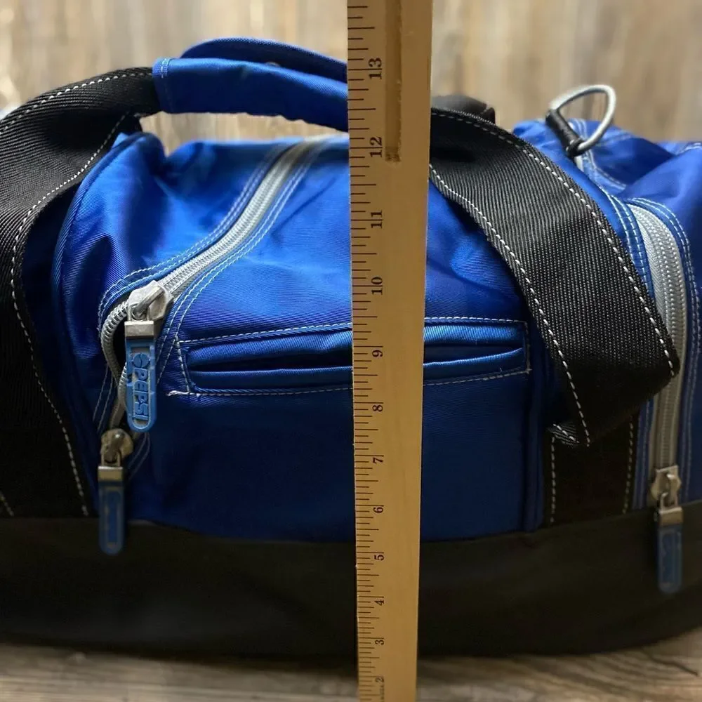 Vintage 90s Pepsi Co Next Generation Large Duffle Bag Carry On Gym Bag Blue